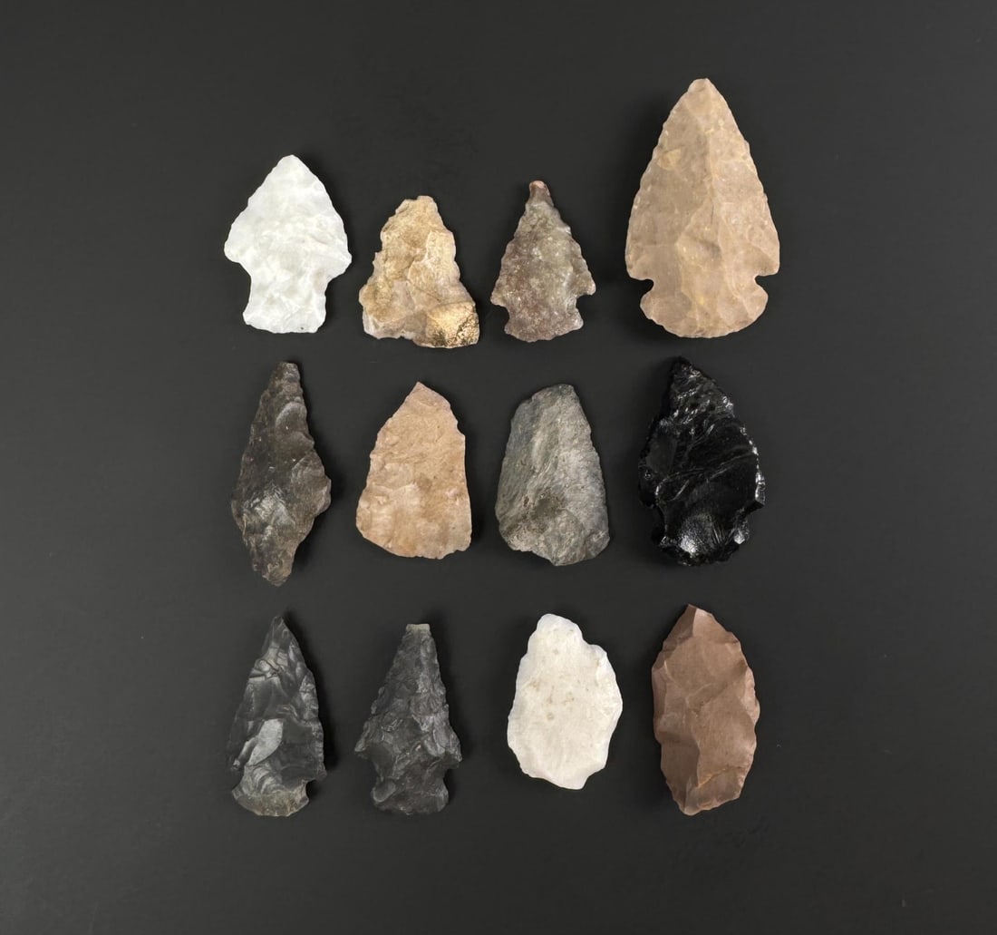 Ancient Native American Indian Stone Arrowheads (1 of 4)
