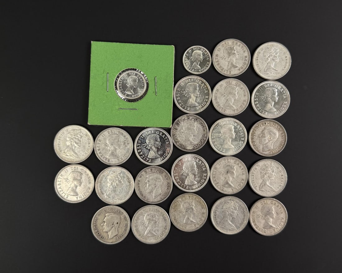 Collection of Canadian Silver Coins (1 of 3)
