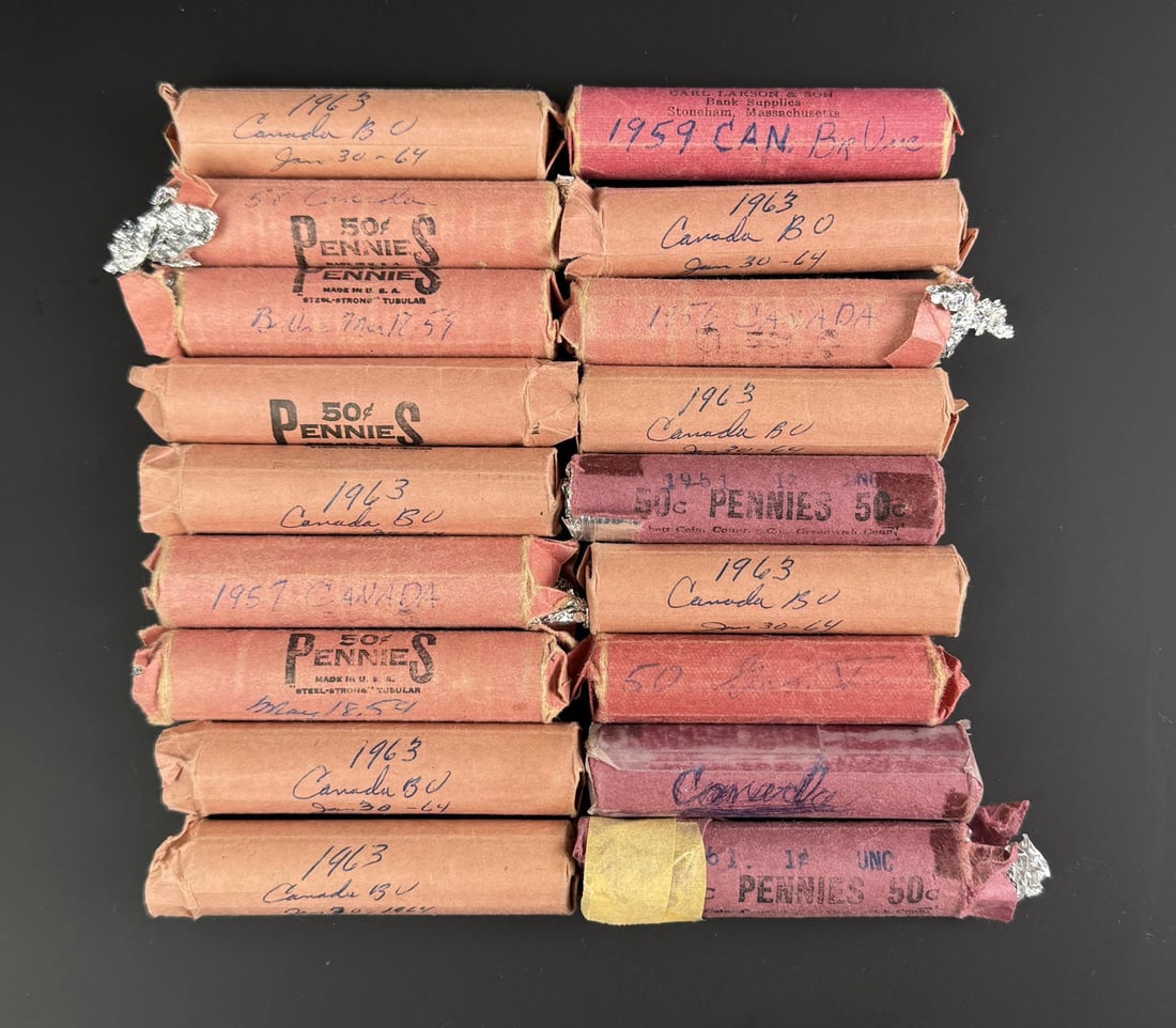 Collection of Uncirculated Canadian Pennies: Nice grouping