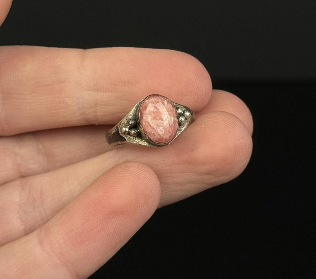 Sterling Silver Rhodonite Ring - 4