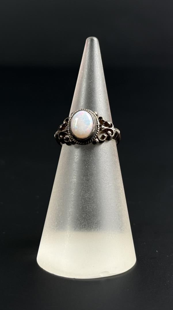 Sterling Silver Opal Ring (1 of 6)