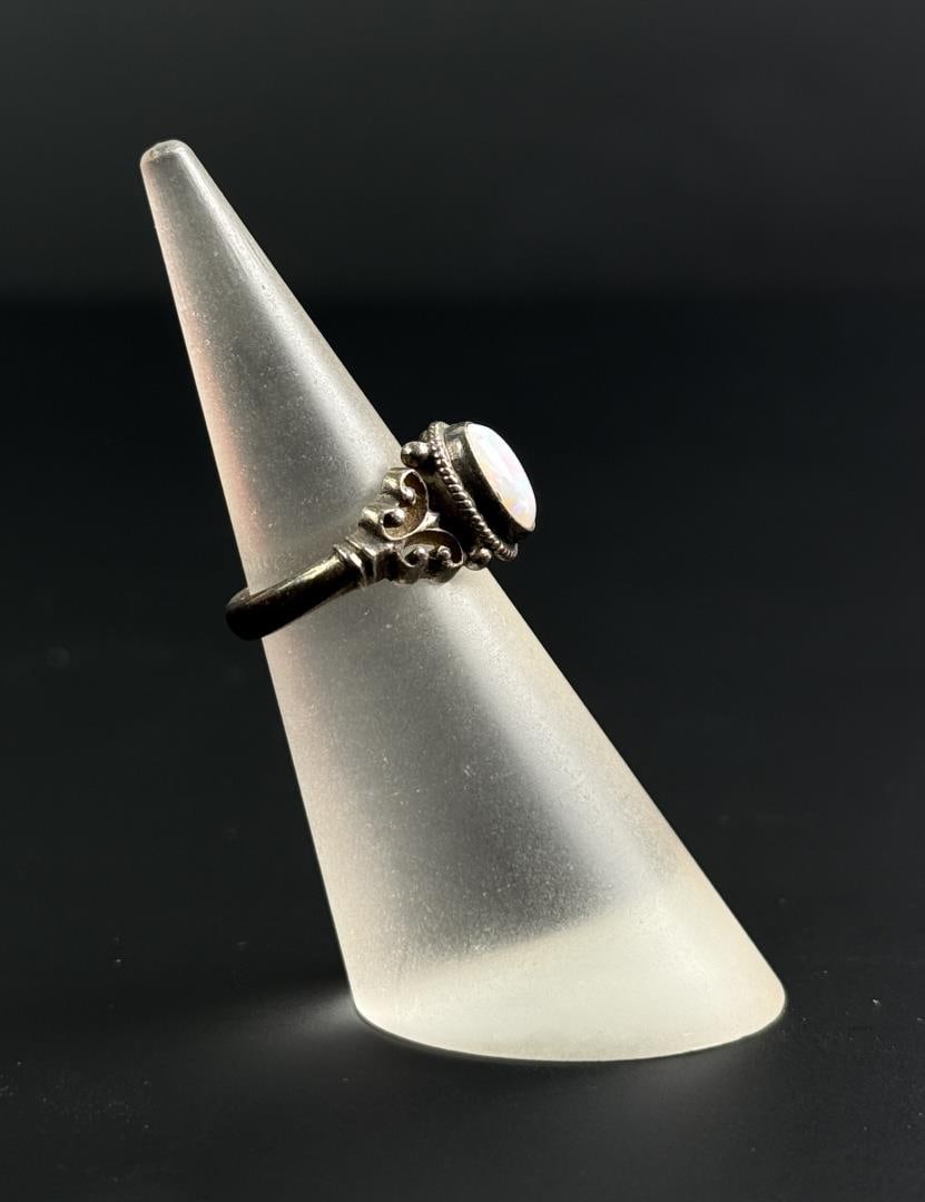 Sterling Silver Opal Ring - 2