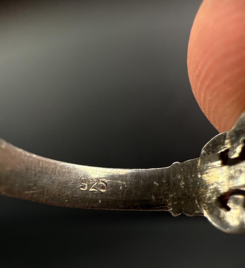 Sterling Silver Opal Ring - 5