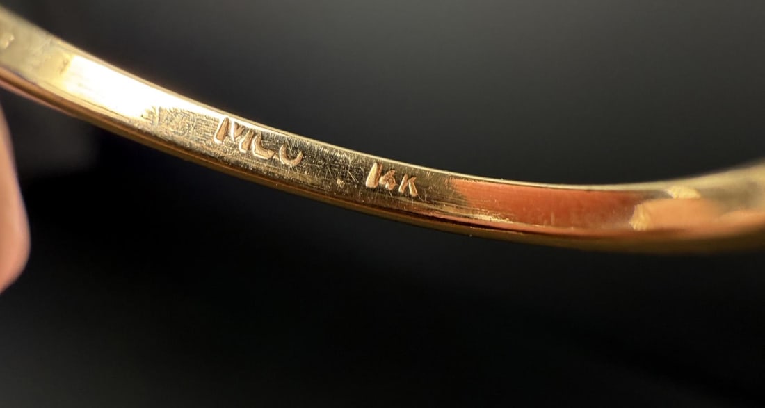 14k Gold Diamond Ring - 4