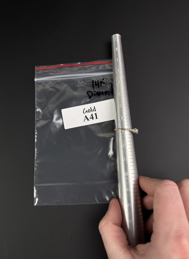 14k Gold Diamond Ring - 5