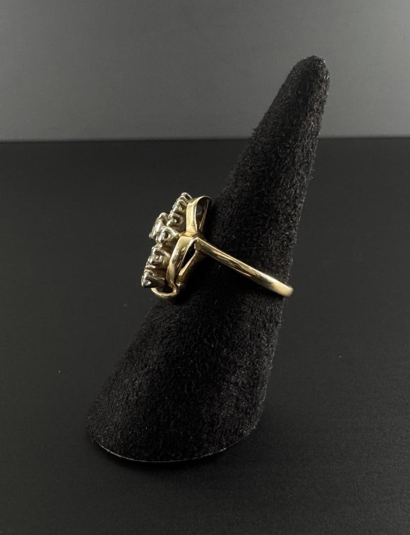 14k Gold Diamond Ring - 2
