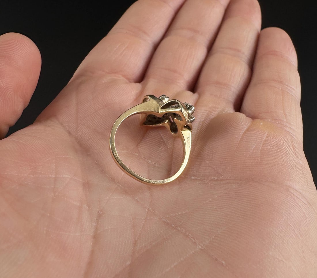 14k Gold Diamond Ring - 3