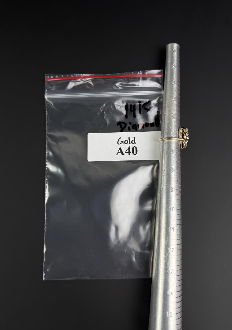 14k Gold Diamond Ring - 6