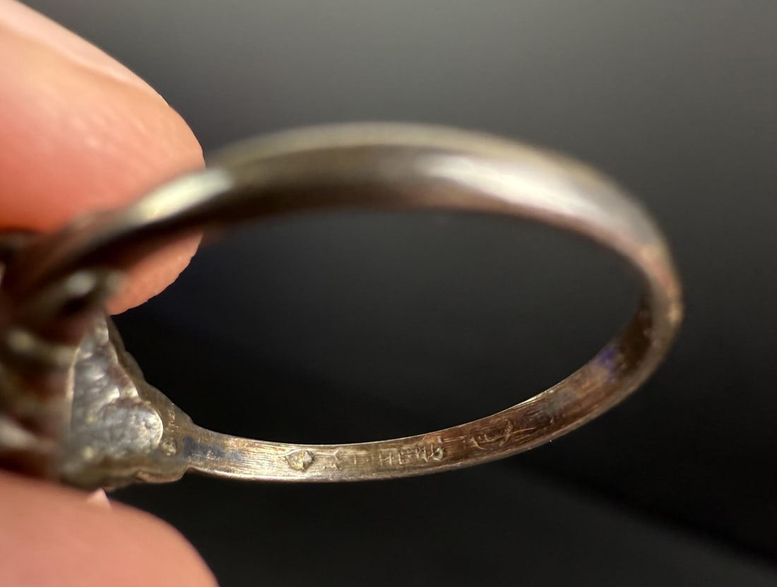 Sterling Silver Opal Ring - 9