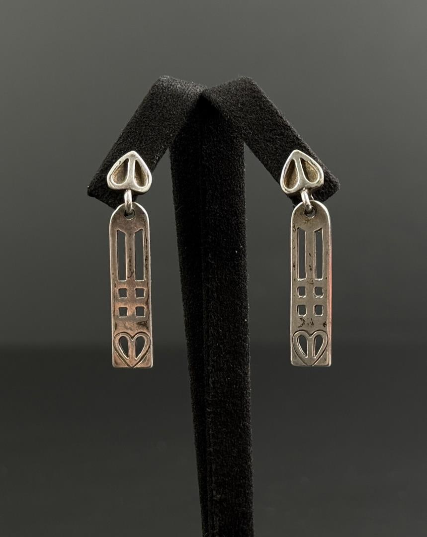 Sterling Silver Celtic Earrings: 1 1/2" long.
