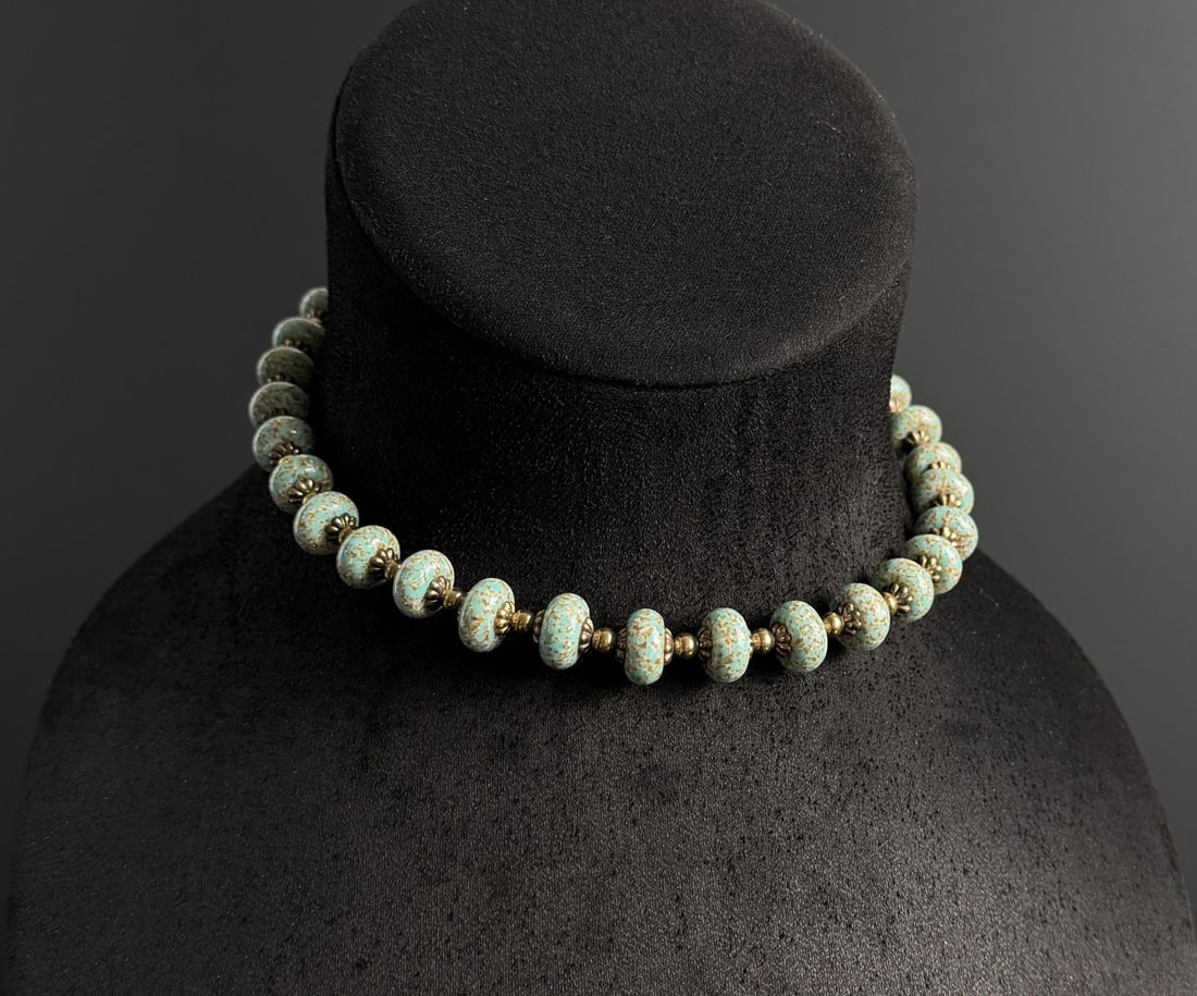 Sterling Silver Turquoise Necklace (1 of 3)