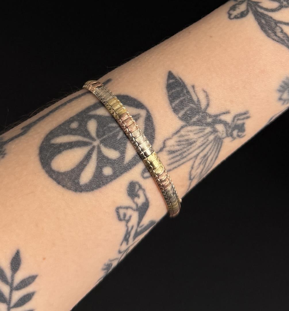 14k Gold Tri Color Bracelet (1 of 5)