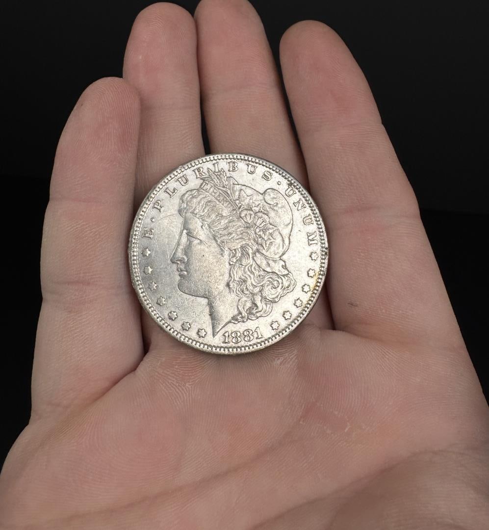 1881 O Morgan Silver Dollar: Nice example.
