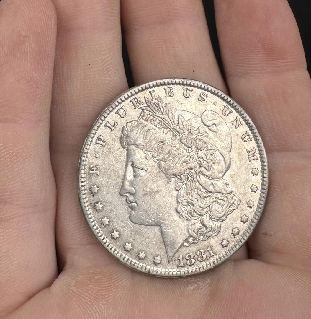 1881 P Morgan silver Dollar (1 of 3)