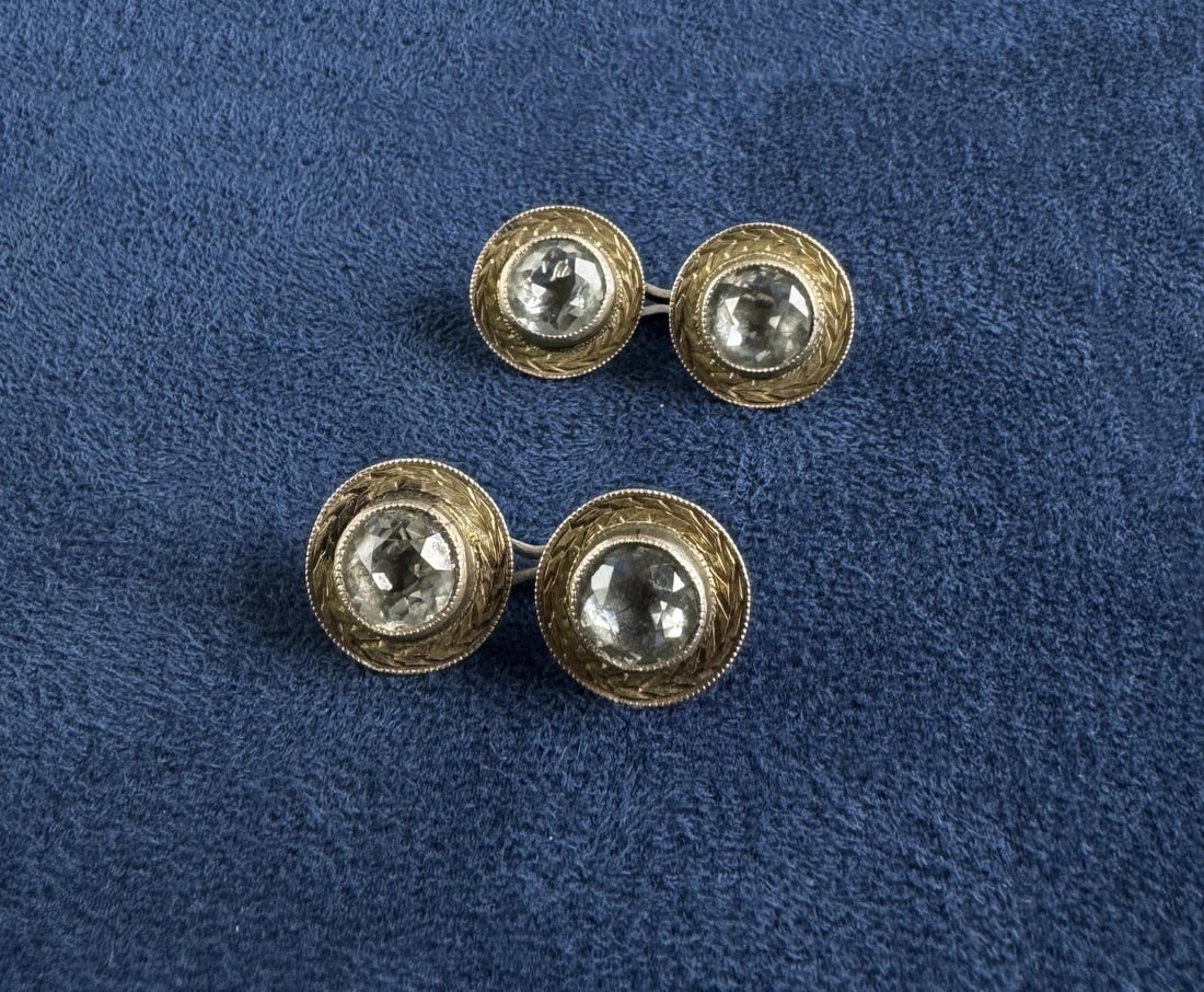 Edwardian .935 Silver Cufflinks (1 of 5)