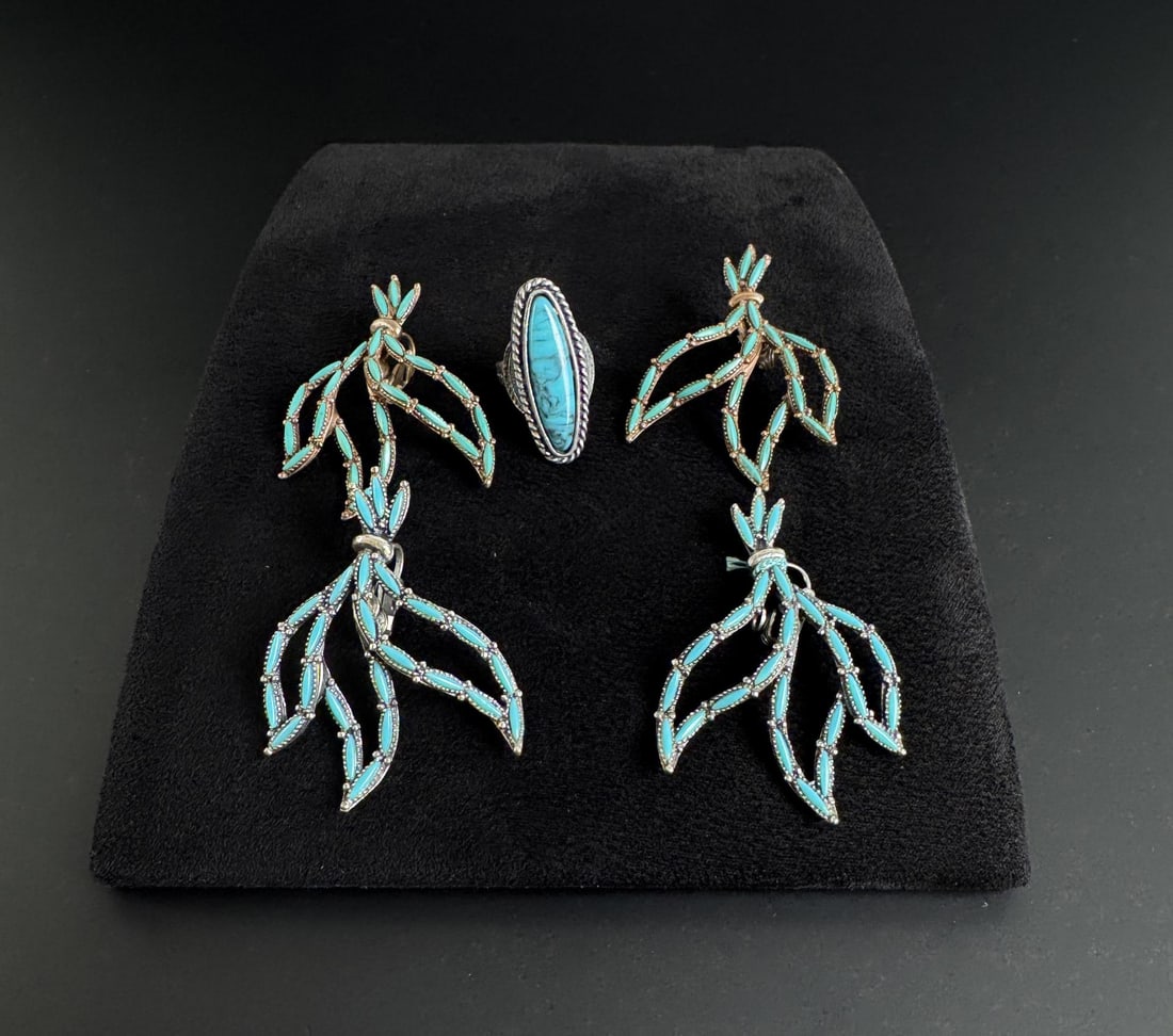 Sanford Zuni Style Trading Post Costume Jewelry: Nice grouping