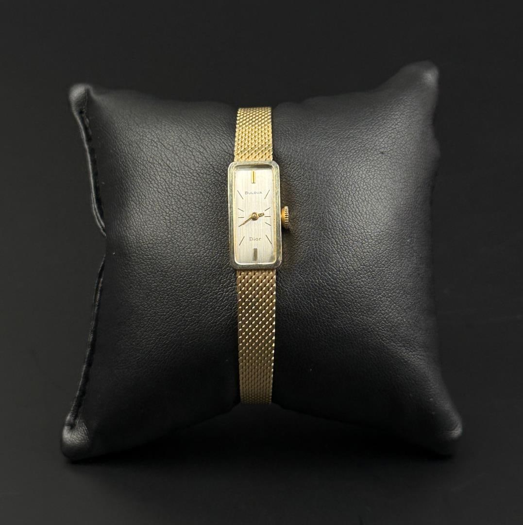 Bulova Christian Dior 14k Gold Ladies Watch (1 of 9)