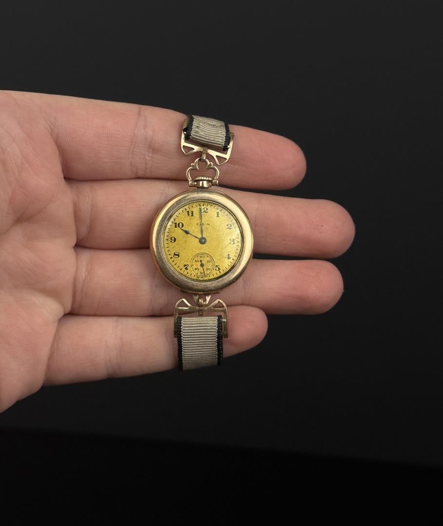 Ladies Elgin Converted Pocket Watch (1 of 8)