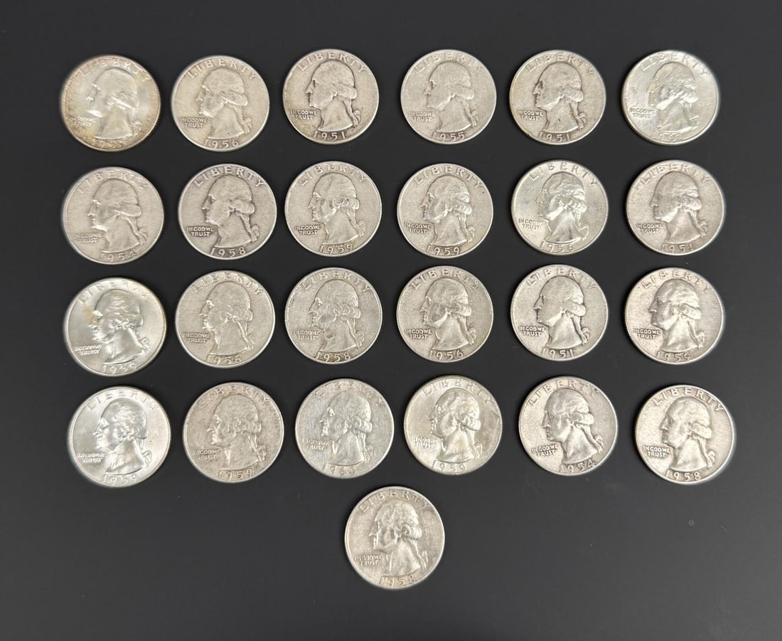 Collection of Silver Quarters (1 of 7)