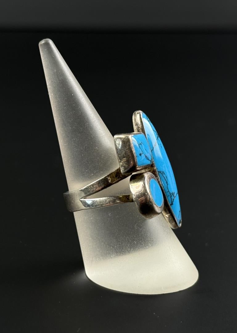 Sterling Silver Turquoise Ring - 2