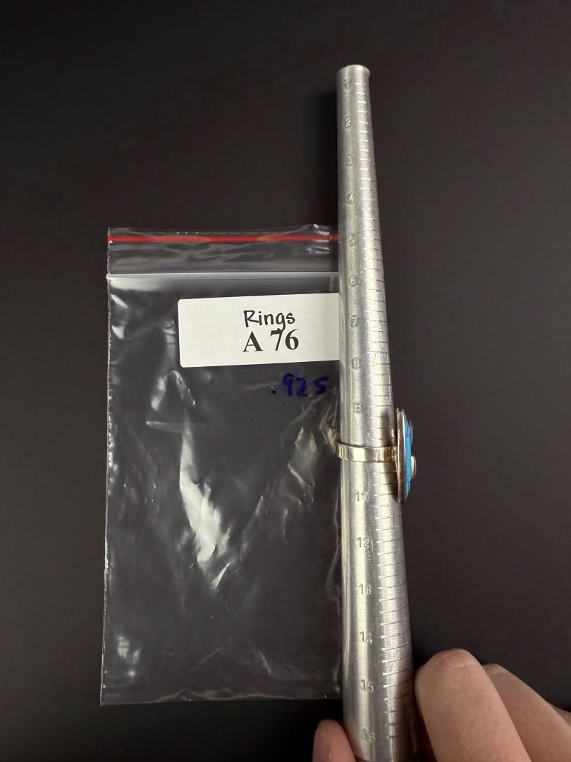 Sterling Silver Turquoise Ring - 5