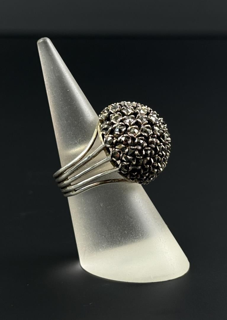 Sterling Silver Marcasite Ring - 2