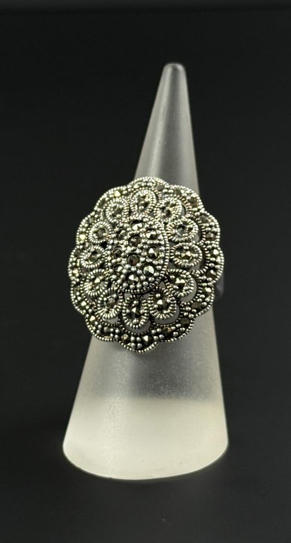 Sterling Silver Marcasite Ring (1 of 5)
