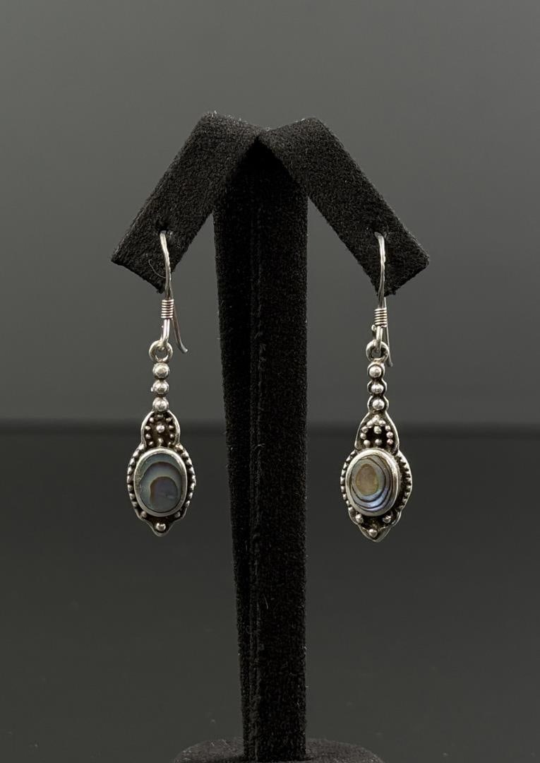 Sterling Silver Abalone Earrings (1 of 4)