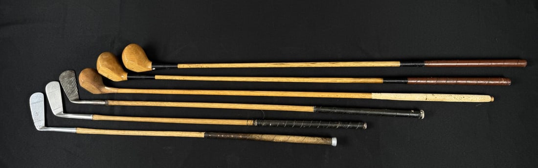 Collection of Hickory Shafted Golf Clubs (1 of 7)