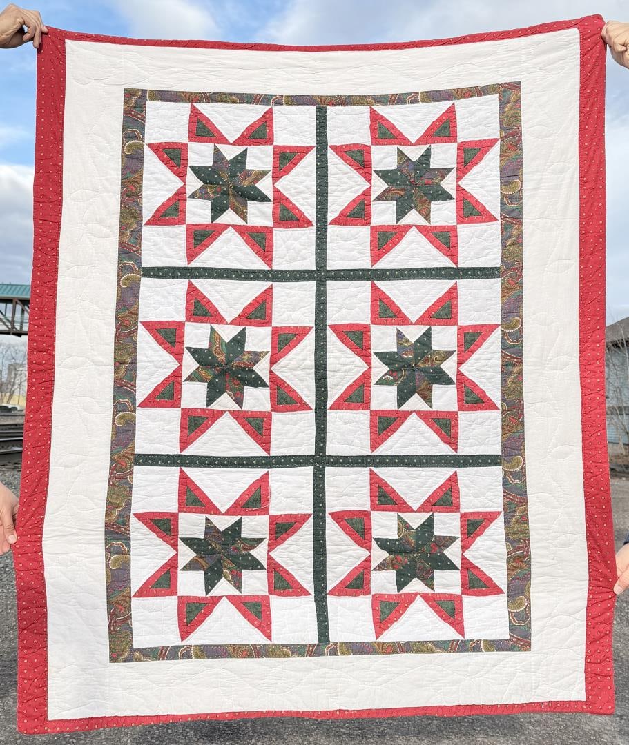 Star Quilt: 50" by 58 1/2"