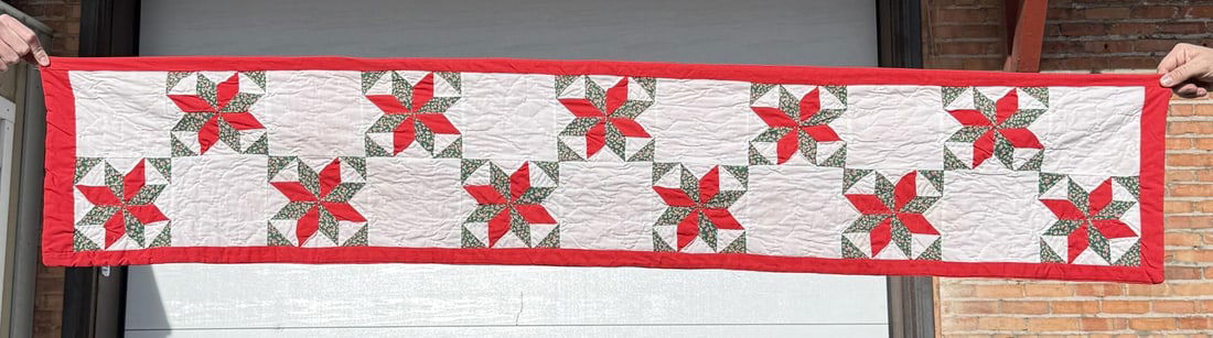 American Pacific Runner Quilt: 12 1/2" by 70"