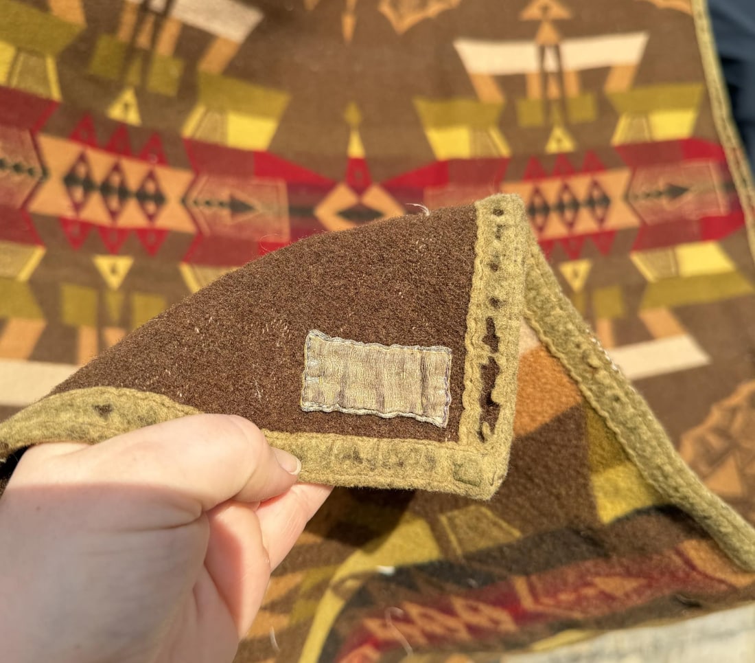 Antique Pendleton Wool Blanket - 3