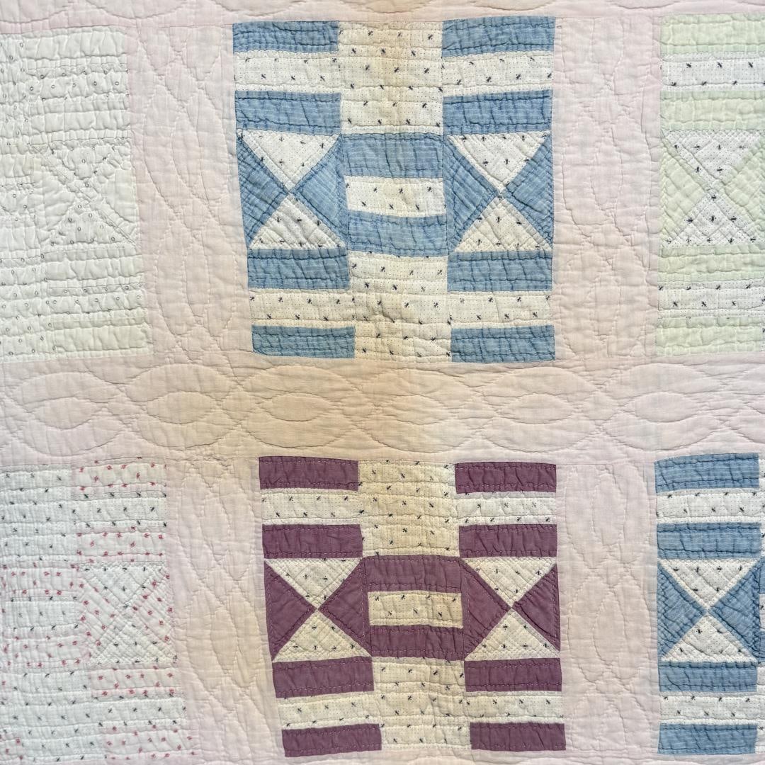 1920s H Pattern Quilt - 5
