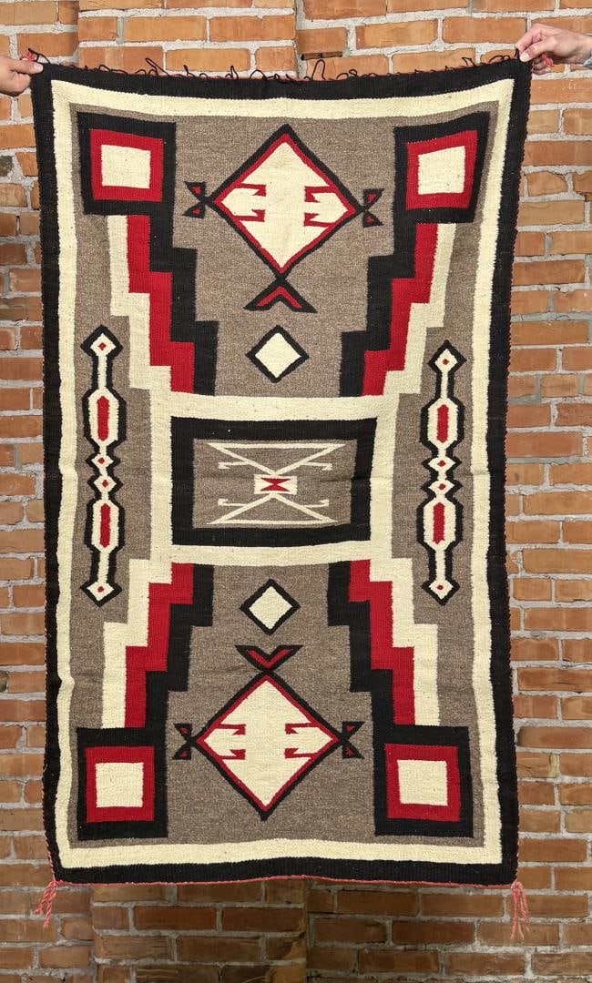 JB Moore Navajo Indian Storm Pattern Rug (1 of 3)
