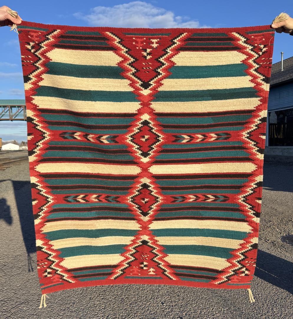 Mexican Navajo Chiefs Style Rug: 48" by 56"
