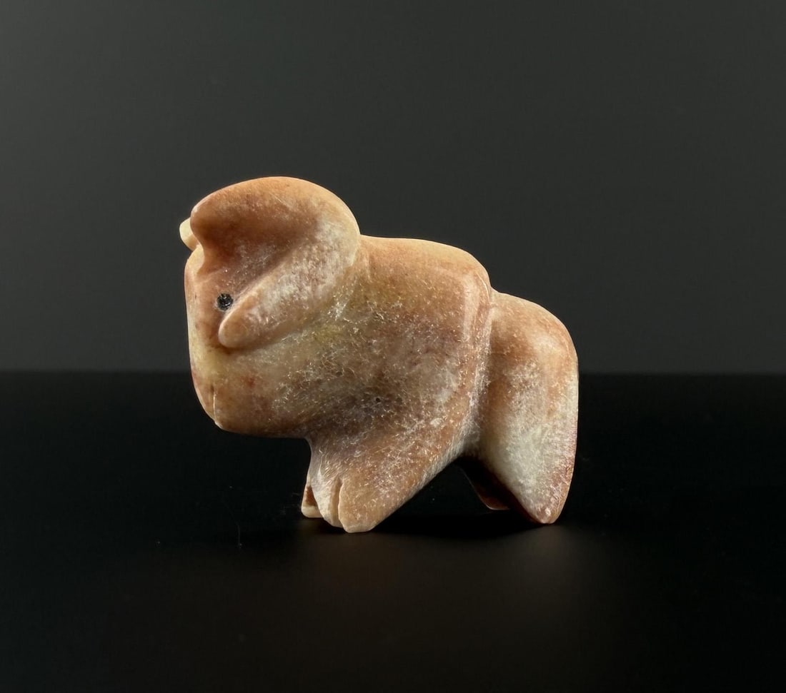 Zuni Carved Ram Fetish: 1 3/8" by 1" by 1/2"