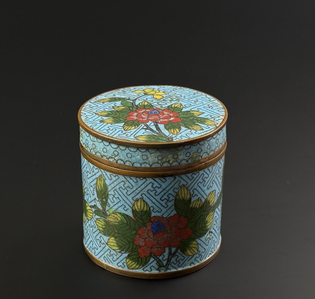 Chinese Cloisonne Enamel Jewelry Box (1 of 6)