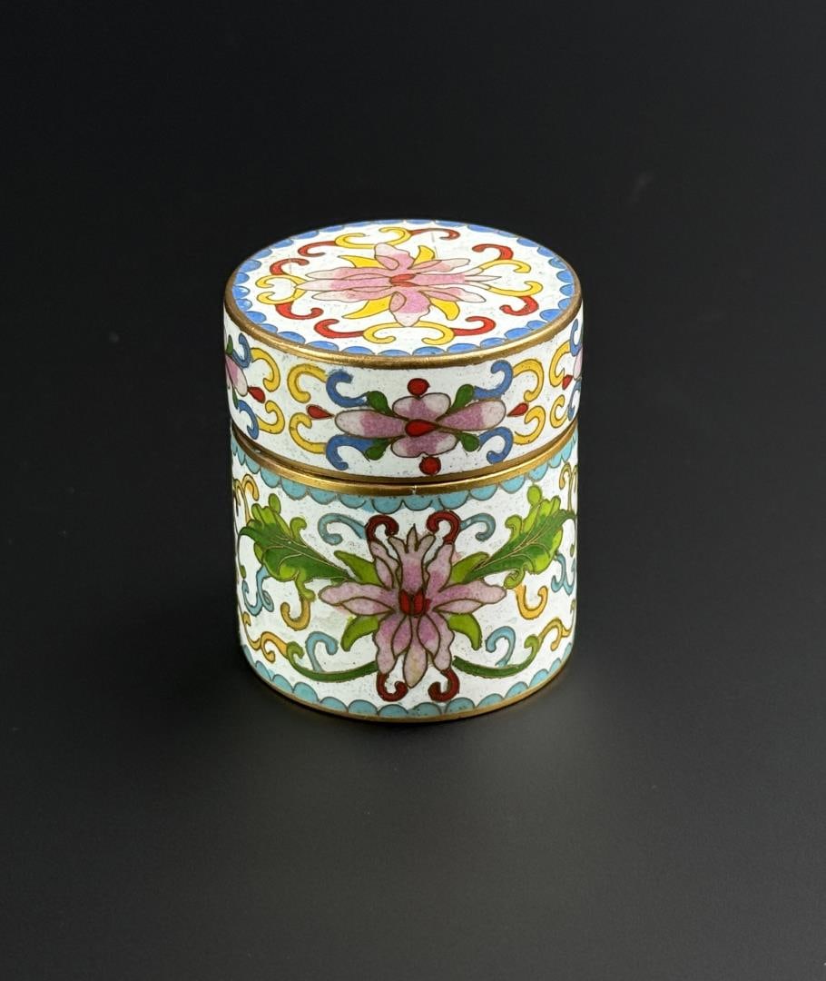 Chinese Cloisonne Enamel Jewelry Box (1 of 5)