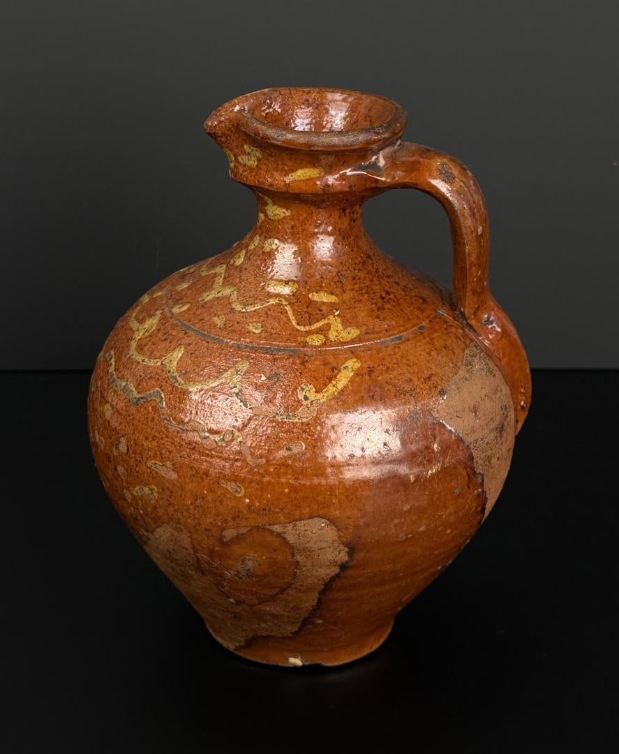 Redware Slipware Jug or Pitcher (1 of 8)