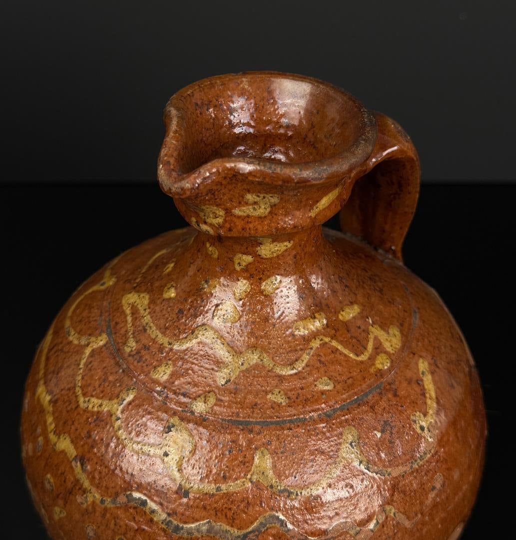 Redware Slipware Jug or Pitcher - 7