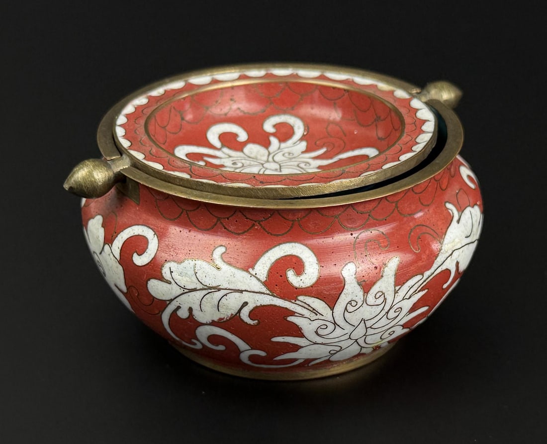 Antique Chinese Cloisonne Cigar Ashtray (1 of 9)