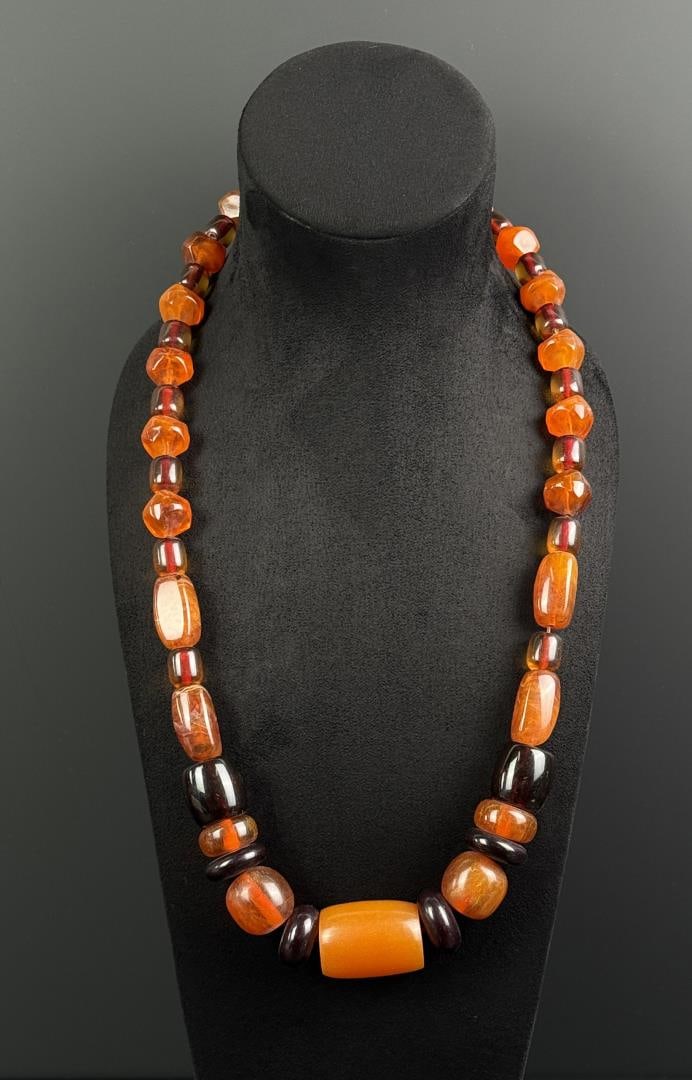 Egg Yolk Butterscotch Baltic Amber Bead Necklace (1 of 10)