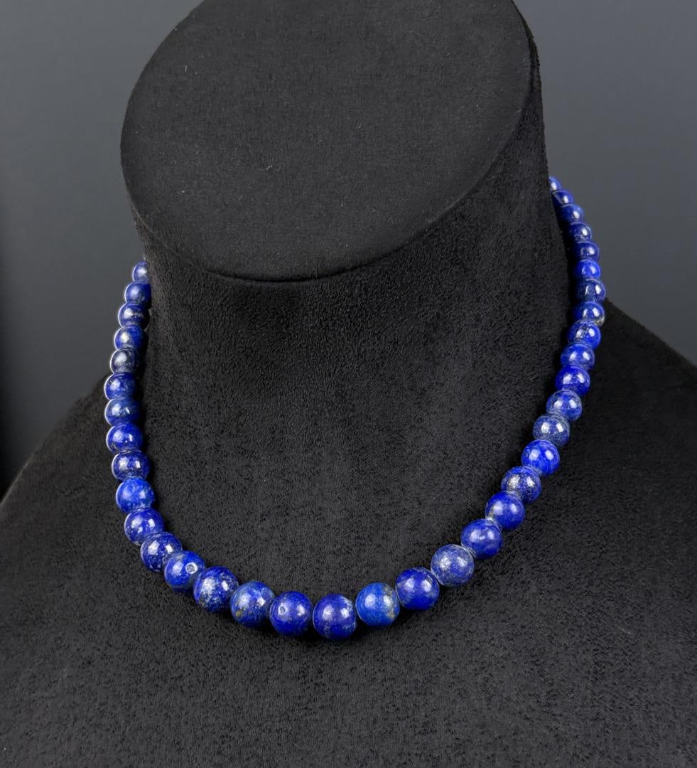 Lapis Lazuli Bead Necklace (1 of 3)