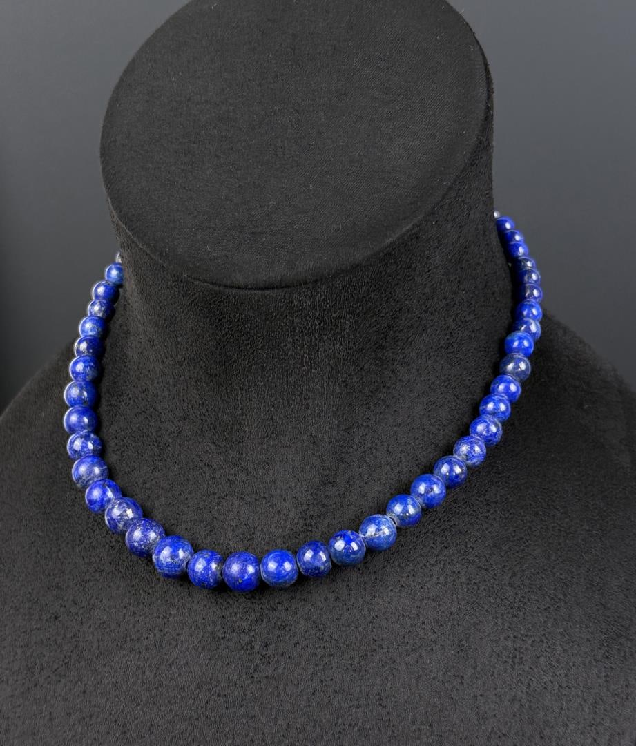 Lapis Lazuli Bead Necklace (1 of 3)