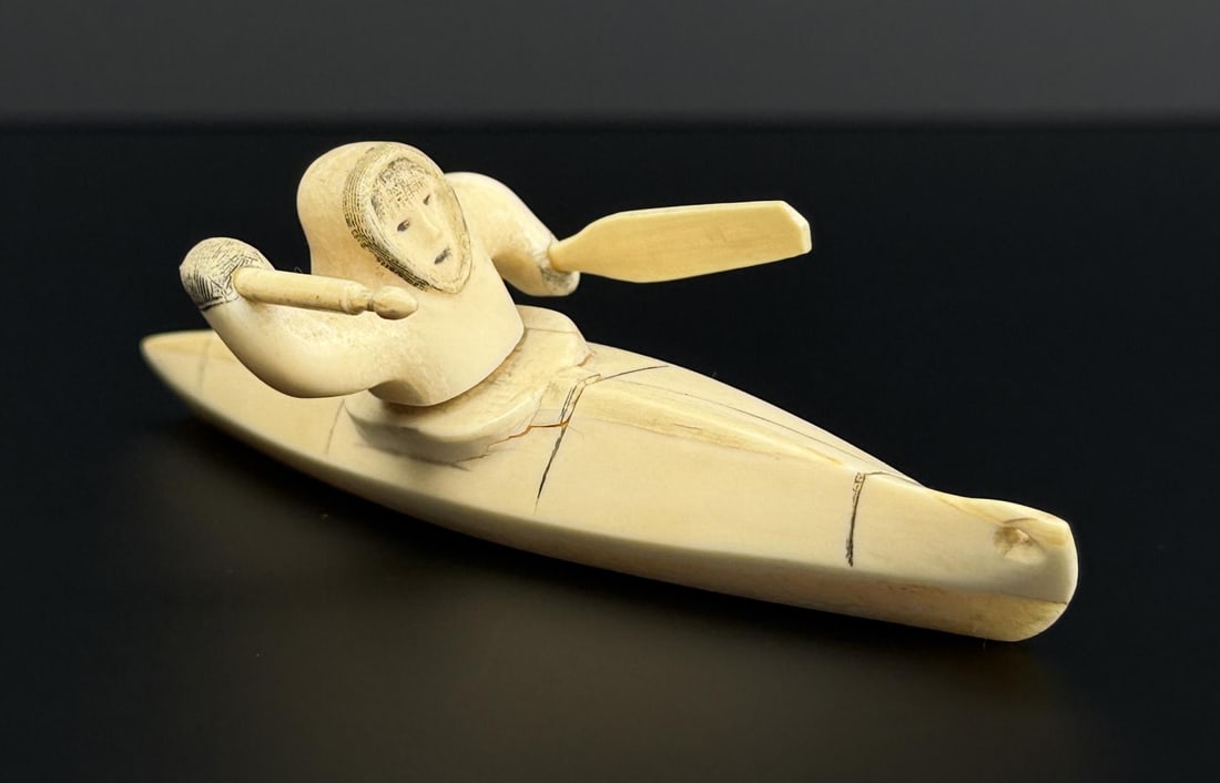 Alaskan Inuit Eskimo Alaskan Eskimo Kayaker (1 of 7)