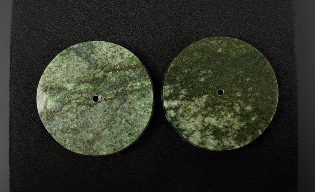 Chinese Jade Bi Discs: 106 grams total.