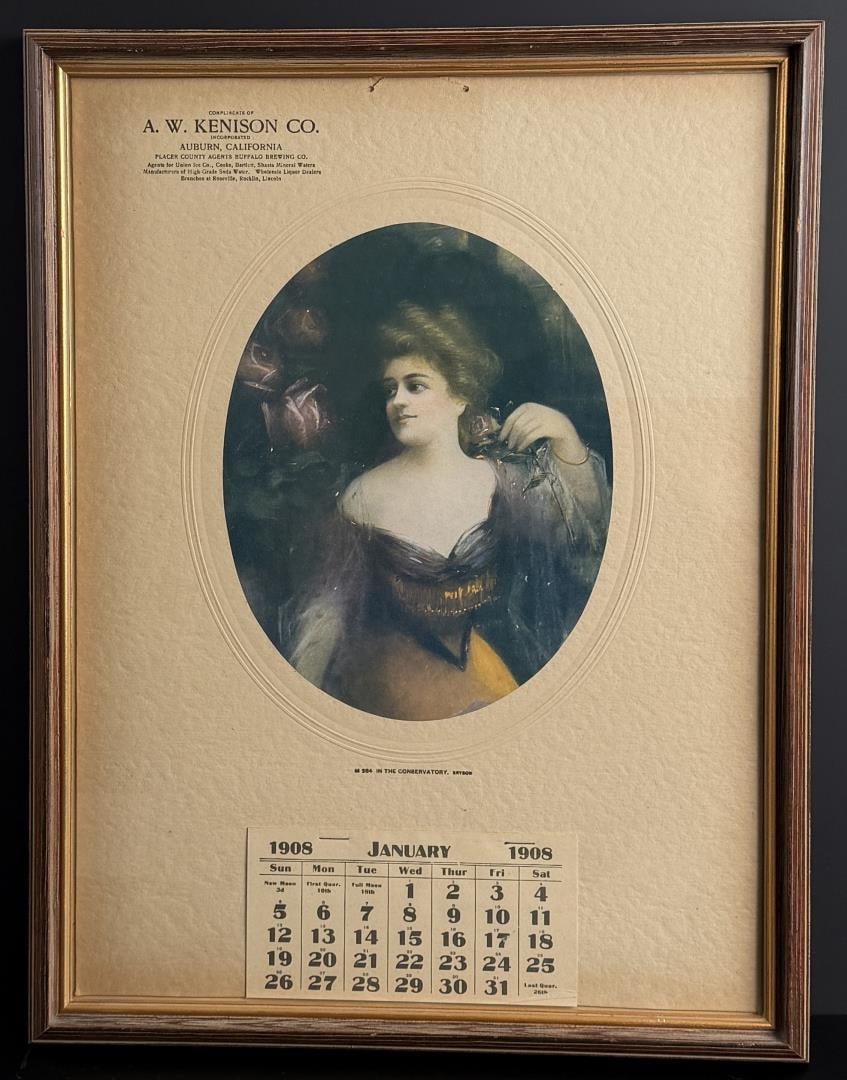 1908 Buffalo Brewing Auburn California Calendar (1 of 6)