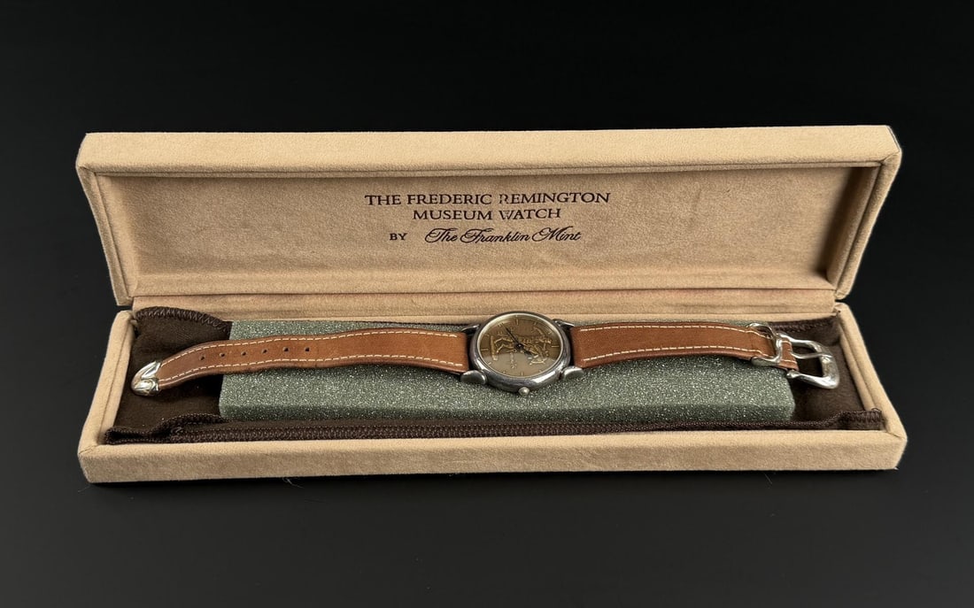 Franklin Mint Frederic Remington Museum Watch (1 of 7)