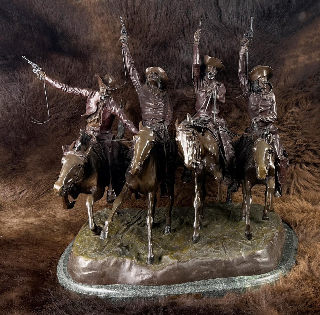 Frederic Remington Coming Through the Rye Bronze (1 of 10)