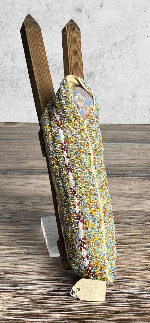 Montana Crow Indian Beaded Miniature Cradleboard: 15 3/4" long. Last Quarter of the 19th Century.